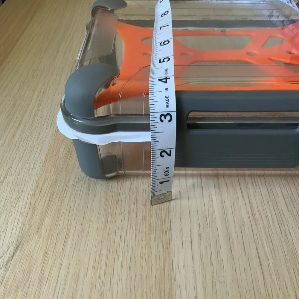 Outdoor Clear and Orange Storage Box